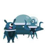 E Learning Charakter Beta des Telekom Compliance Trainings, mit Fokus auf Storytelling und Gamification.