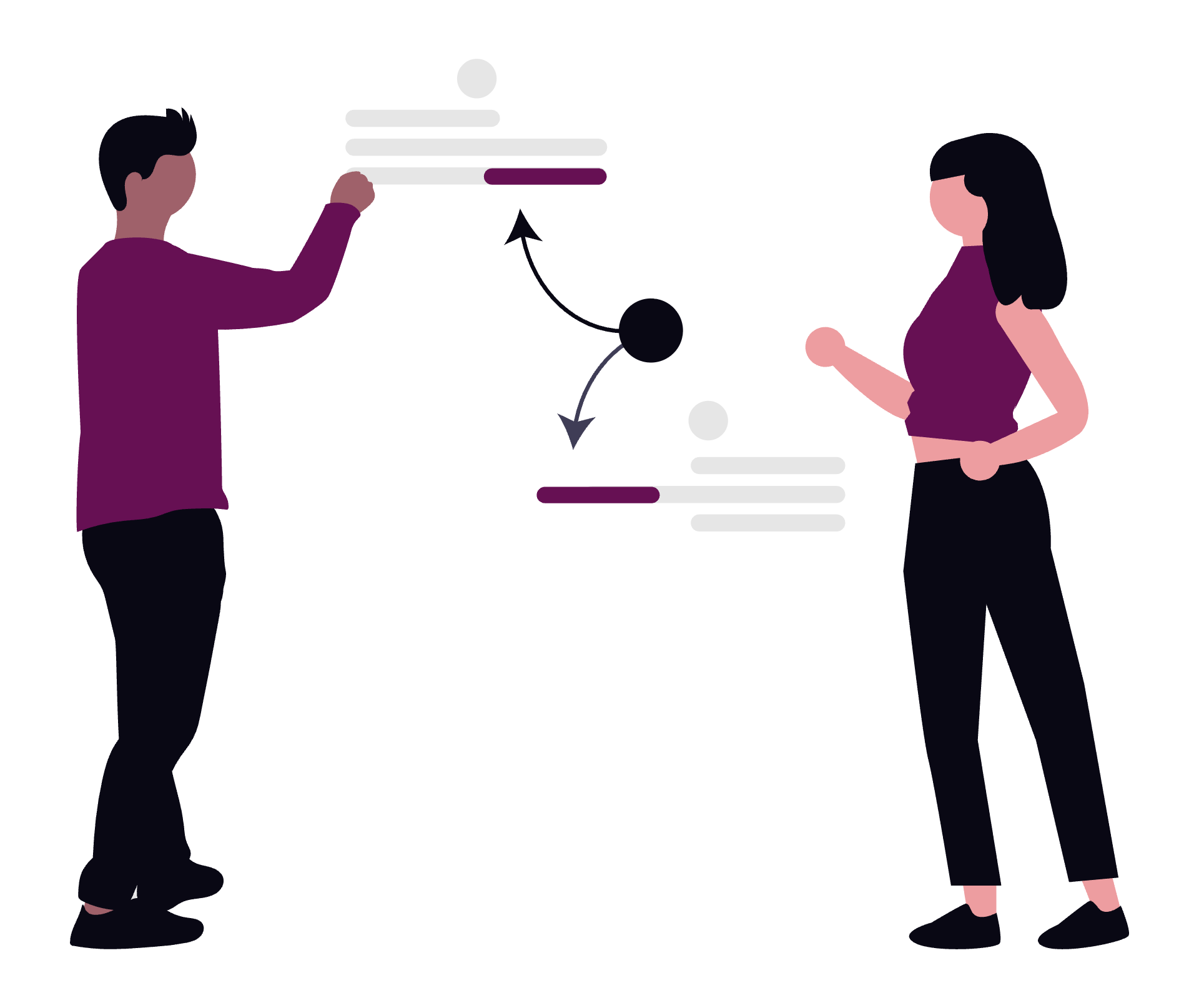 Entscheidungsbaum f&uuml;r realistische Szenarien im eLearning mit verschiedenen Gespr&auml;chsverl&auml;ufen